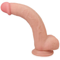 VELKÉ DILDO S POSUVNOU KŮŽÍ A POHYBLIVÝM TĚLEM SUPER REALISCTICKÝ PENIS NA PŘÍSAVCE  - 78646171 - 2