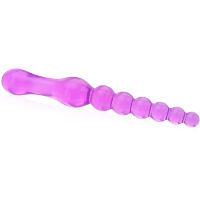 OBOUSTRANNÉ ANÁLNÍ DILDO KULIČKOVÁ SONDA ANAL PLUG GELOVÝ DONG  - 77643916 - 2