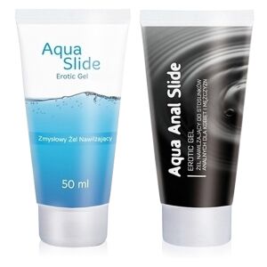 Sada lubrikantů Aqua Slide + Aqua Anal Slide 2 x 50 ml - 77116161