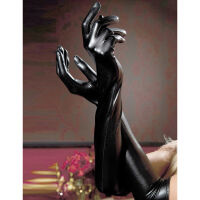 DLOUHÉ SEXY LESKLÉ RUKAVIČKY  - 75936759 - 3