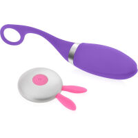 VIBRAČNÍ VAJÍČKO S OVLADAČEM VAGINÁLNÍ A ANÁLNÍ MASAŽÉR - 12 FUNKCÍ - FIALOVÁ- 72605090 - 2