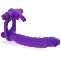 ANÁLNÍ VIBRÁTOR S KROUŽKEM - DVOJITÁ PENETRACE – 84923024 - 2