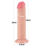 Dildo 20 cm, superrealistický penis s pohyblivou kůží - 79854647 - 7