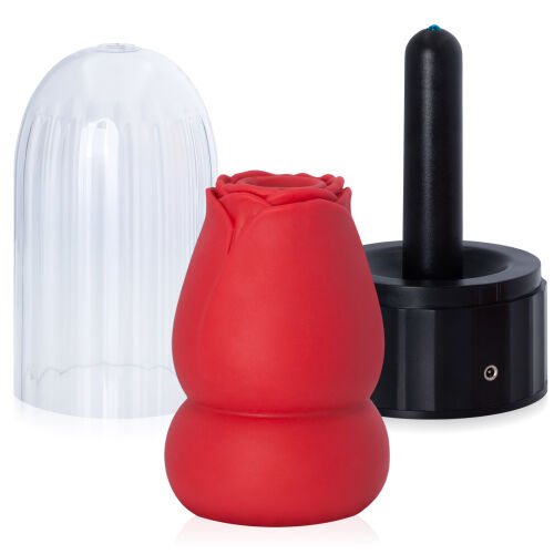 Vyhřívaný masturbátor pro muže umělá vagína růže - 75528707