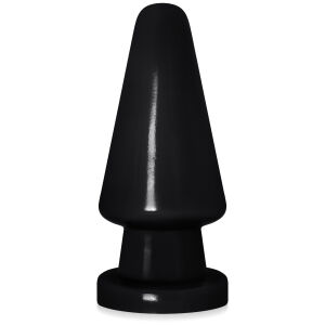 Černý anální kolík 16,5 cm gelový anal plug se silnou přísavkou - 71013313