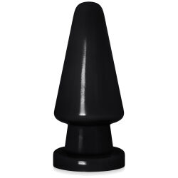 Černý anální kolík 16,5 cm gelový anal plug se silnou přísavkou - 71013313