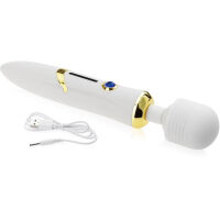 ELEGANTNÍ MASAŽÉR TYPU WAND VIBRÁTOR S POHYBLIVOU HLAVOU - 36 FUNKCÍ  - 71094414 - 2