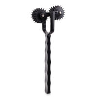 Černý dvojitý váleček dráždivé ostnaté kolečka pro BDSM - 71590600 - 6