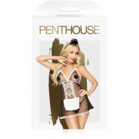 PENTHOUSE TEASER - KOSTÝM POKOJSKÉ ŠATY  BABYDOLL + TANGA A ČELENKA - 76490730 - 4