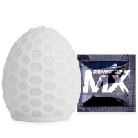 Bílé gelové vajíčko masturbátor s lubrikantem pro muže - 70203921 - 4