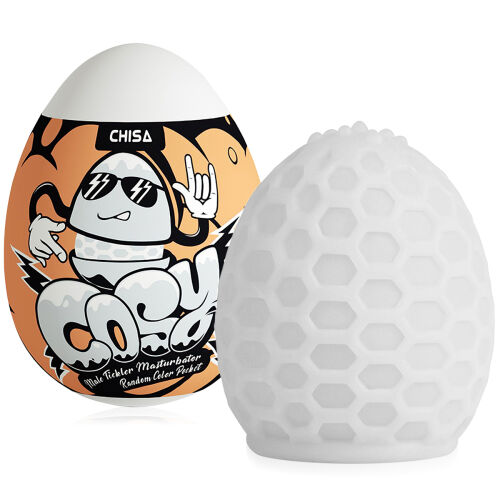 Bílé gelové vajíčko masturbátor s lubrikantem pro muže - 70203921