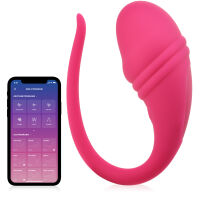 STIMULAČNÍ VIBRAČNÍ VAJÍČKO OVLÁDANÉ APLIKACÍ - 9 FUNKCÍ  - 72566182 - 5