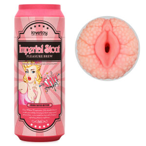 Měkká růžová pochva v plechovce Imperial Stout masturbátor - 79443031