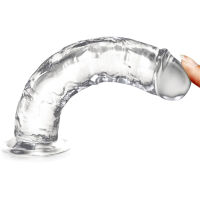 PRUŽNÝ UMĚLÝ PENIS GELOVÉ DILDO NA PŘÍSAVCE  - 74192211 - 2