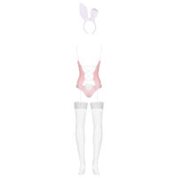 Obsessive růžový kostým králíčka s ušima a ocáskem Bunny - 73593867 - 6