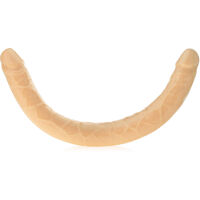 DOUBLE DONG DVOJITÝ PENIS DVOUSTRANNÉ DILDO KE DVOJITÉ PENETRACI TĚLOVÁ BARVA- 70853854 - 2