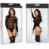 SVŮDNÉ EROTICKÉ BODY + PUNČOCHY - SADA EROTICKÉHO PRÁDLA - 79042205 - 3