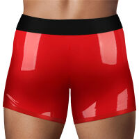 Červené boxerky s kroužkem na strap-on + kapsa na vibrátor - 79378237 - 7