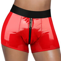Červené boxerky s kroužkem na strap-on + kapsa na vibrátor - 79378237 - 6