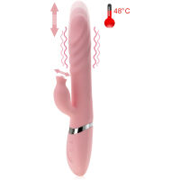 POSUVNÝ VIBRÁTOR NAHŘÍVANÝ DO 48°C  SE STIMULÁTOREM KLITORISU A JAZÝČKEM - 71122705 - 3