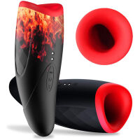 SILIKONOVÝ MASTURÁTOR ZAHŘÍVANÝ NA  42°C - 10 FUNKCÍ STIMULACE  - 76889887 - 10