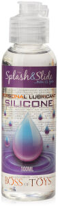 Splash&slide silicone - silikonový intimní a masážní lubrikační gel 100 ml - 75090279