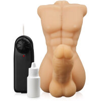 MUŽSKÉ TORZO S VIBRUJÍCÍM PENISEM MASTURBÁTOR + LUBRIKANT – 74321949 - 2