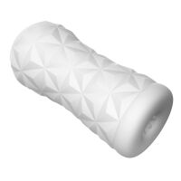Bílý masturbační přístroj pro muže super stimulace umělá vagina - 73687679 - 2