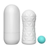 Bílý masturbační přístroj pro muže super stimulace umělá vagina - 73687679 - 3