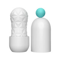 Bílý masturbační přístroj pro muže super stimulace umělá vagina - 73687679 - 6