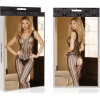 BODYSTOCKING - EROTICKÉ PRÁDLO S DÍRKAMI - KOMBINÉZA ROZPALUJÍCÍ SMYSLY  - 76784972 - 3