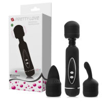 PRETTY LOVE „ MAGICAL MASSAGER” – SILIKONOVÝ MASAŽÉR CELÉHO TĚLA + 3 VÝMĚNNÉ NÁVLEKY – 80888062 - 3