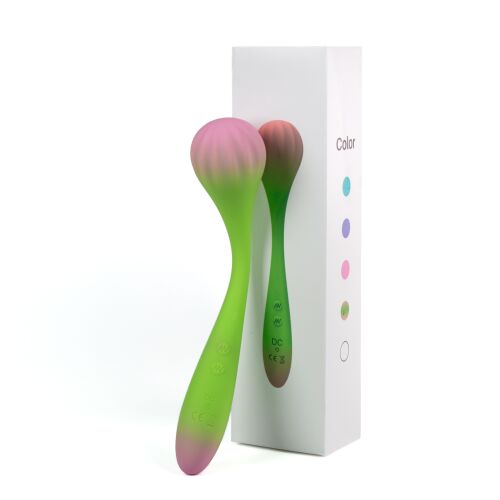 Flexibilní wand vibrátor s oboustrannou stimulací, 100 kombinací - 79853254