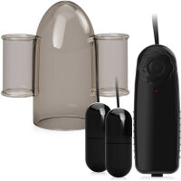 STIMULÁTOR ŽALUDU GELOVÝ NÁVLEK VIBRÁTOR NA PENIS MASTURBÁTOR  - 70064612 - 2