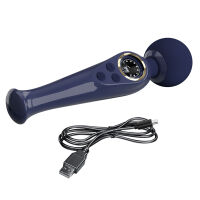 Tmavě modrý elegantní masážní přístroj WAND pro ženy 90 programů - 74526849 - 3