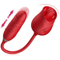 ŽENSKÝ DVOJITÝ MASTURBÁTOR 100 MOŽNOSTÍ POUŽITÍ S POSUVNÝM PENISEM A POHYBLIVÝM JAZYKEM 2v1 - 77452900 - 2