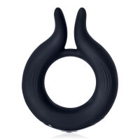 Černý vibrační erekční kroužek s výstupky 12 programů + dálkové ovládání - 75303507 - 3