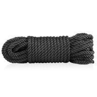 Černý bavlněný provaz na svazování 10 m příslušenství BDSM - 76435739 - 2