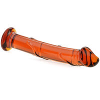 SKLENĚNÉ DILDO 16 cm  UMĚLÝ PENIS ZE SKLA DO VAGÍNY NEBO ANUSU  - 78338508 - 2