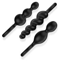 Satisfyer Booty Call sada tří černých análních zátkových kolíčků - 70851211 - 4