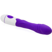 30 VARIANT INTENZIVNÍCH VIBRACÍ SILIKONOVÝ VIBRÁTOR DOKONALÝ MASTURBÁTOR FIALOVÁ - 71321724 - 2