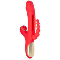 Vibrátor 3v1 s pohyblivým jazýčkem a análním stimulátorem - 71946795 - 4