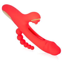 Vibrátor 3v1 s pohyblivým jazýčkem a análním stimulátorem - 71946795 - 3