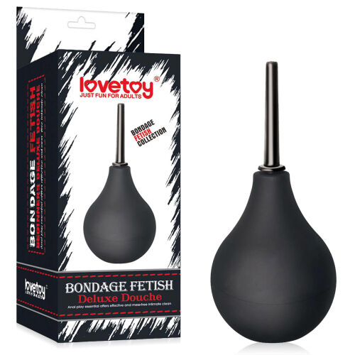 Černá gumová hruška na klystýr irigátor anální 160 ml - 70230983