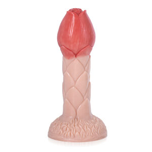 Tělové dildo ve tvaru květu se silnou přísavkou 20 cm - 70549171