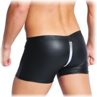 LATEXOVÉ PÁNSKÉ BOXERKY SE ZIPEM NA HÝŽDÍCH A KNOFLÍČKY NA PENISU VEL.   L - 79391970 - 2
