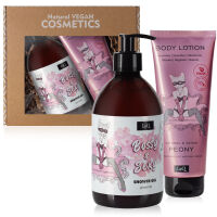 Veganská sada kosmetiky PIVOŇKA sprchový gel + tělové mléko - 70237672 - 5