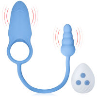 Vibrační erekční kroužek se stimulační zátkou 100 funkcí - 72231273 - 4