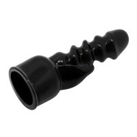 Černý silikonový nástavec na masážní hlavici WAND s klitorálním jazýčkem - 73553012 - 5