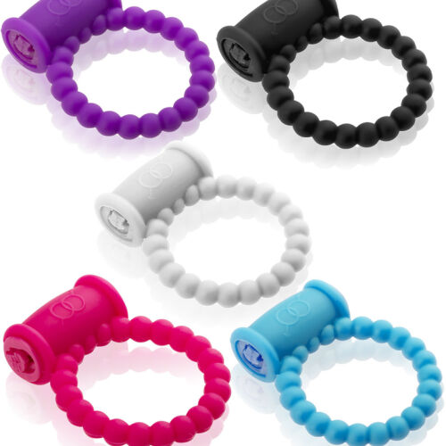 VIBRUJÍCÍ SILIKONOVÝ KROUŽEK RING NA PENIS  - DGE N008